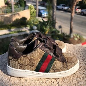 Gucci GG Supreme Print Toddler Sneakers sz 5c (21)